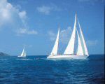 Sailing along St. John